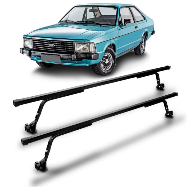 Rack Travessa De Teto Corcel Bagageiro Preto Vhip. Preto