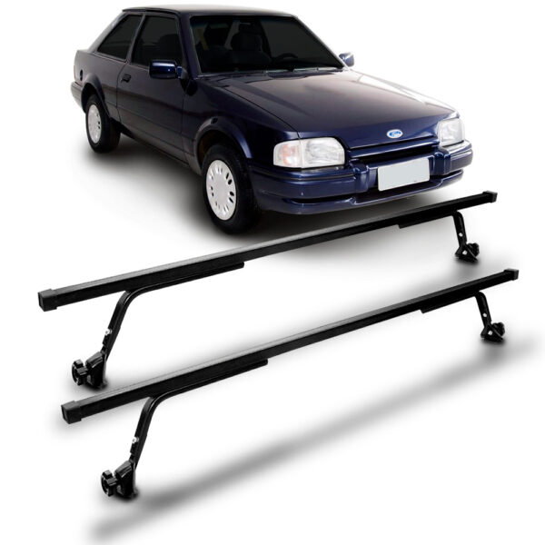 Rack Travessa De Teto Escort Bagageiro Preto Vhip. Preto