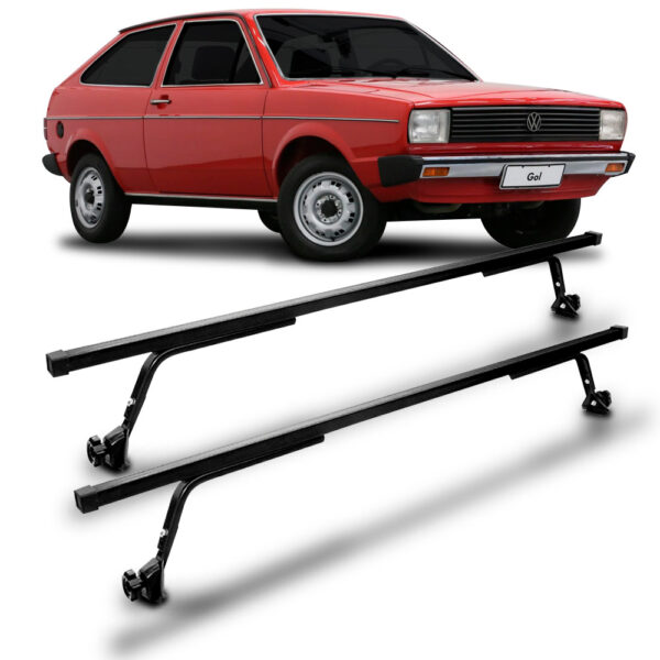 Rack Travessa De Teto Gol Bagageiro Preto Vhip. Preto