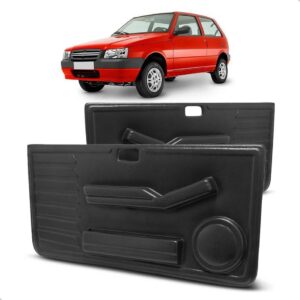 Par Forro De Porta Uno 1985 A 2009 02 Portas Dianteiro Preto