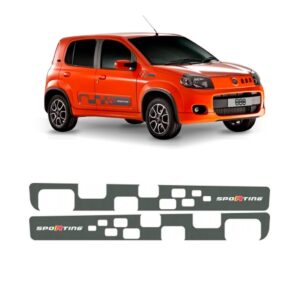 Adesivo Lateral Para Fiat Uno Sporting Ano 2011 A 2014