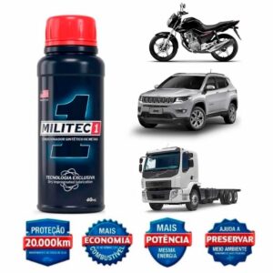 Militec 1 Óelo Protetor Do Motor Com Vida Longa Economia Preto