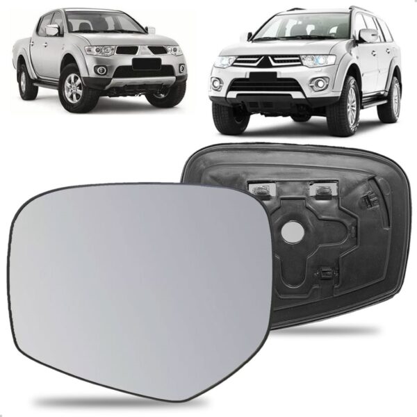 Lente Do Retrovisor Para L200 Triton 2008 A 2015 Le 1a Linha Esquerdo Motorista