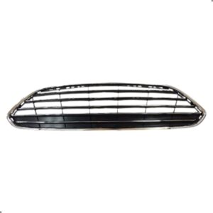 Grade Radiador New Fiesta Hatch 2013 A 2023 (completa) Preta Para Pintar