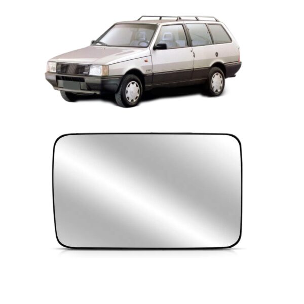 Lente Espelho Do Retrovisor Uno/elba 1989 1990 Ld 1a Linha