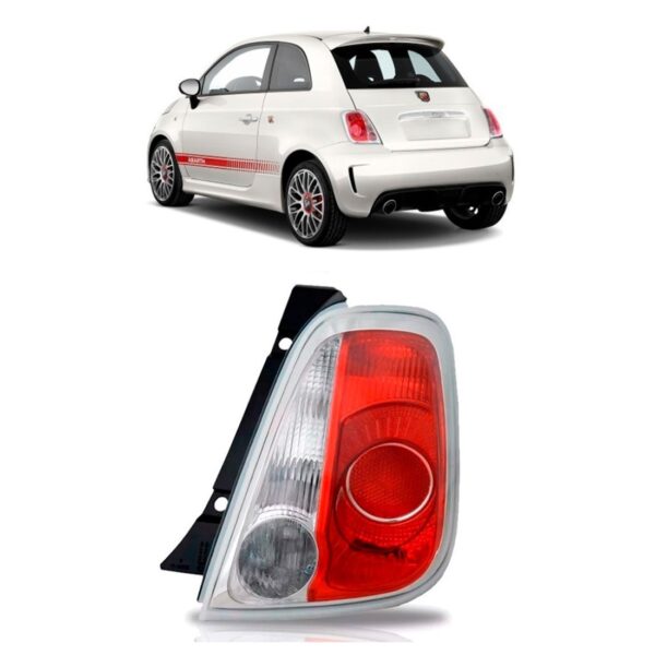 Lanterna Para Fiat 500 2007 A 2012 Lado Direito Direito Vermelho