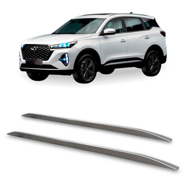 Rack De Teto Longarina CHERY-TIGGO-7 Decorativa Prata