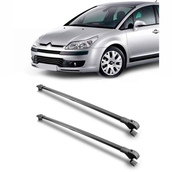 Travessa Aluminio Larga PARA Citroën C4 Cactus Universal 1 Metro Preta