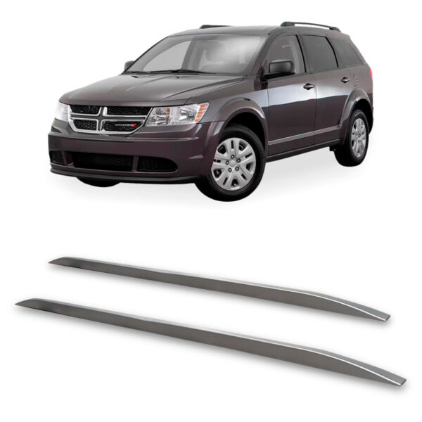 Rack De Teto Longarina DODGE-JOURNEY Decorativa Prata