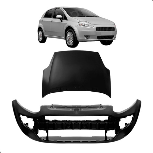 Kit Frente Para Punto 2013 A 2017 Capo Parachoque Dianteiro