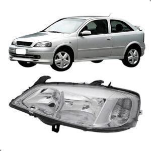 Farol Cromado Para Astra 1998 1999 2000 2001 2002 Esquerdo/motorista