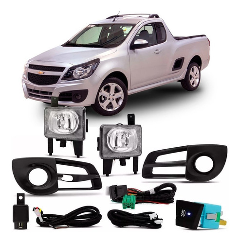 Kit Farol Neblina Milha Montana 2011 À 2016 Com Grade Transparente