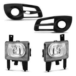 Kit Farol Neblina Milha Montana 2011 À 2016 Com Grade Transparente
