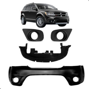 Kit Parachoque Journey 2012 A 2018 Grade Milha E Defletor Para Pintar