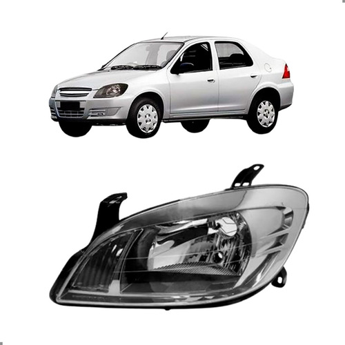 Farol Fume Claro Para Prisma 2007 2008 2009 2010 A 2015 Esquerdo/motorista
