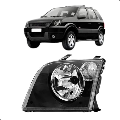 Farol Para Ecosport 2003 2004 2005 2006 2007 Pisca Cristal Esquerdo/motorista