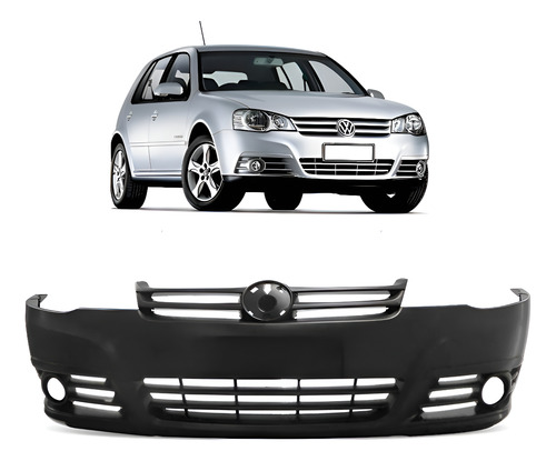 Parachoque Dianteiro Golf 2009/2013 C/furo 1a Linha Novo Preto
