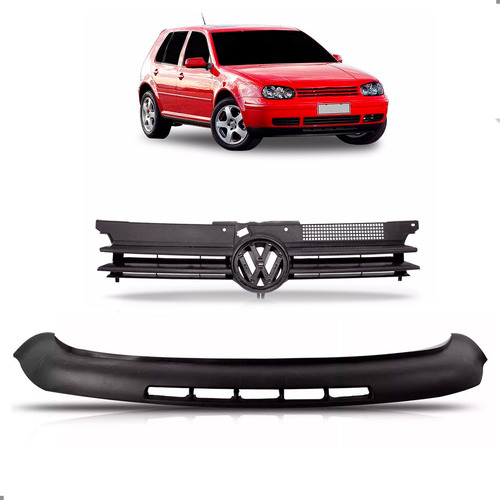 Kit Grade Superior E Spoiler Para Golf 1999 2000 2001 A 2004 Para Pintar