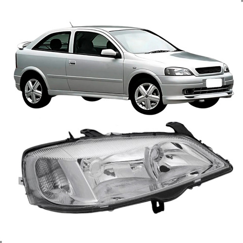 Farol Cromado Para Astra 1998 1999 2000 2001 2002 Direito/passageiro