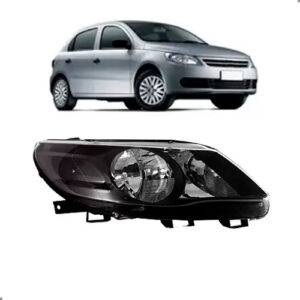 Farol Para Gol 2009 2010 2011 2012 Mascara Negra Direito/passageiro