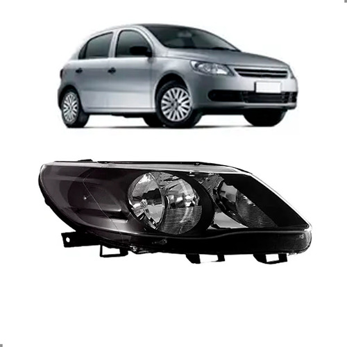 Farol Para Gol 2009 2010 2011 2012 Mascara Negra Direito/passageiro