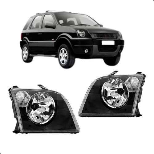 Par Farol Para Ecosport 2003 2004 2005 06 2007 Pisca Cristal Ambos Lados