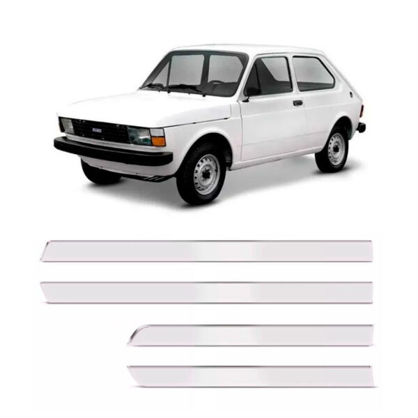 Jogo Friso Lateral Para FIAT-157 2p Fino Cromado