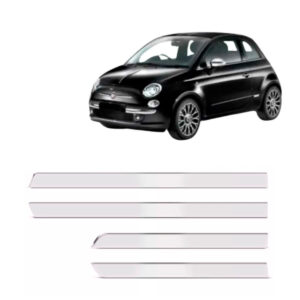 Jogo Friso Lateral Para FIAT-500 2p Fino Cromado
