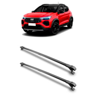 Travessa Aluminio Larga PARA Fiat Pulse Universal 1 Metro Preta