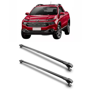Travessa Aluminio Larga PARA Fiat Toro Universal 1 Metro Preta
