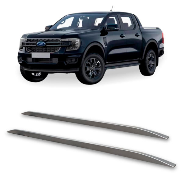 Rack De Teto Longarina FORD-RANGER Decorativa Prata