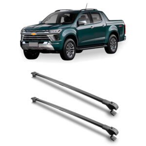 Travessa Aluminio Larga PARA Chevrolet S10 Universal 1 Metro Preta
