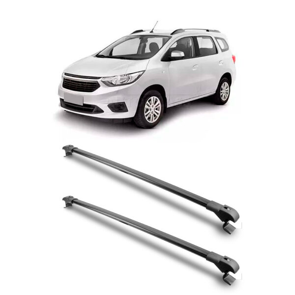 Travessa Aluminio Larga PARA Chevrolet Spin Universal 1 Metro Preta