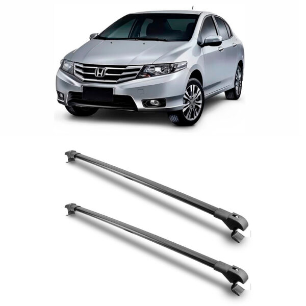 Travessa Aluminio Larga PARA Honda City Universal 1 Metro Preta