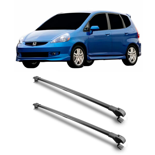 Travessa Aluminio Larga PARA Honda Fit Universal 1 Metro Preta