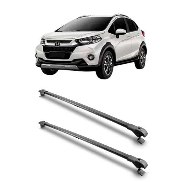 Travessa Aluminio Larga PARA Honda WR-V Universal 1 Metro Preta