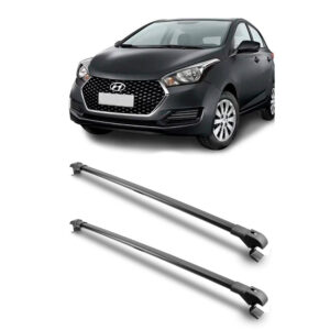 Travessa Aluminio Larga PARA Hyundai HB20S Universal 1 Metro Preta