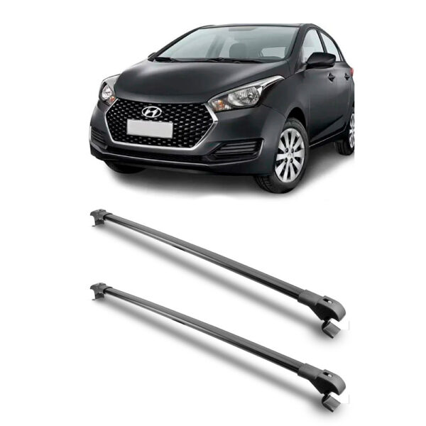 Travessa Aluminio Larga PARA Hyundai HB20S Universal 1 Metro Preta