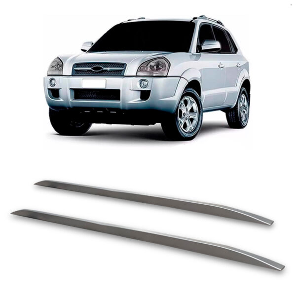 Rack De Teto Longarina HYUNDAI-TUCSON Decorativa Prata