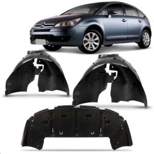 Kit Defletor C/ Par De Aparabarro Dianteiro C4 2008 A 2014