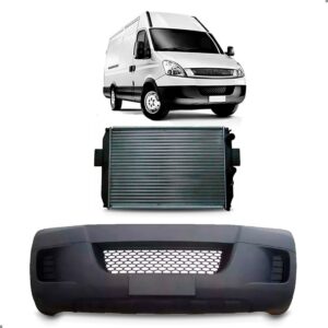 Kit Parachoque Daily 2008 A 2012 Com Grade E Radiador Diesel Para Pintar