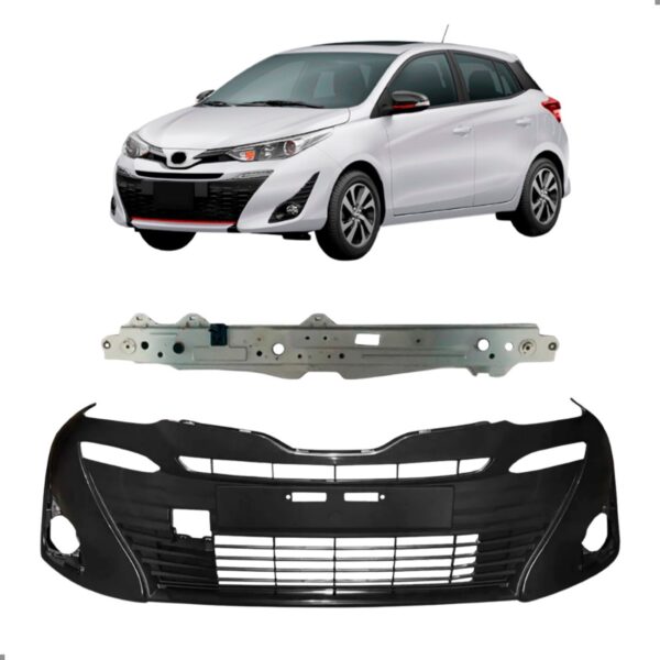 Kit Painel Frontal E Parachoque Dianteiro Yaris 2018 A 2025 Para Pintar