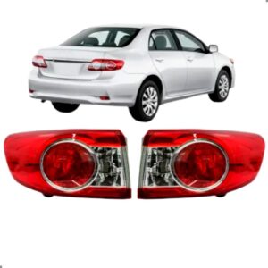 PAR LANTERNA TRASEIRA CANTO COROLLA 2012 2013 SEM LED COM SOQUETE