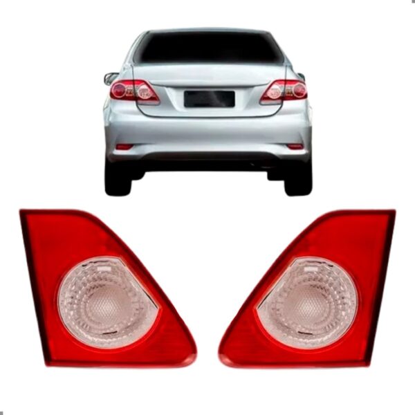 Par Lanterna Traseira Tampa Para Corolla 2009 2010 2011 Ambos Lados