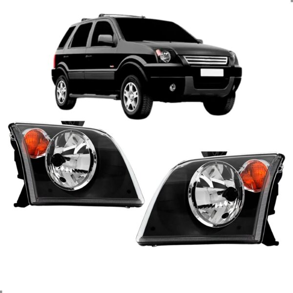 Par Farol Para Ecosport 2003 2004 2005 2006 2007 Pisca Âmbar Ambos Lados