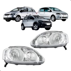 Par Farol Para Fox Cross Spacefox 2007 2008 2009 Cromado Ambos Lados