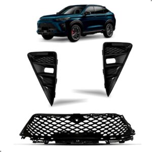 Kit Grade Com Par Molduras Milhas Para Haval Gt 2023 A 2025 Para Pintar