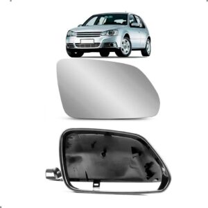 Kit Capa E Lente Retrovisor Para Golf 2008 A 2012 Esquerdo Esquerdo - Motorista