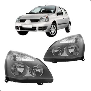 Par Farol Eletrico Para Clio 2006 2007 A 2011 Com Regulador Ambos Lados