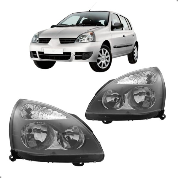 Par Farol Eletrico Para Clio 2006 2007 A 2011 Com Regulador Ambos Lados